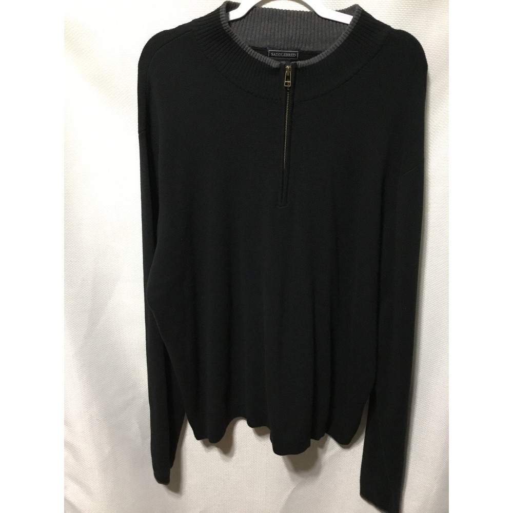 Saddlebred Men’s XL Black/Gray Sweater EUC